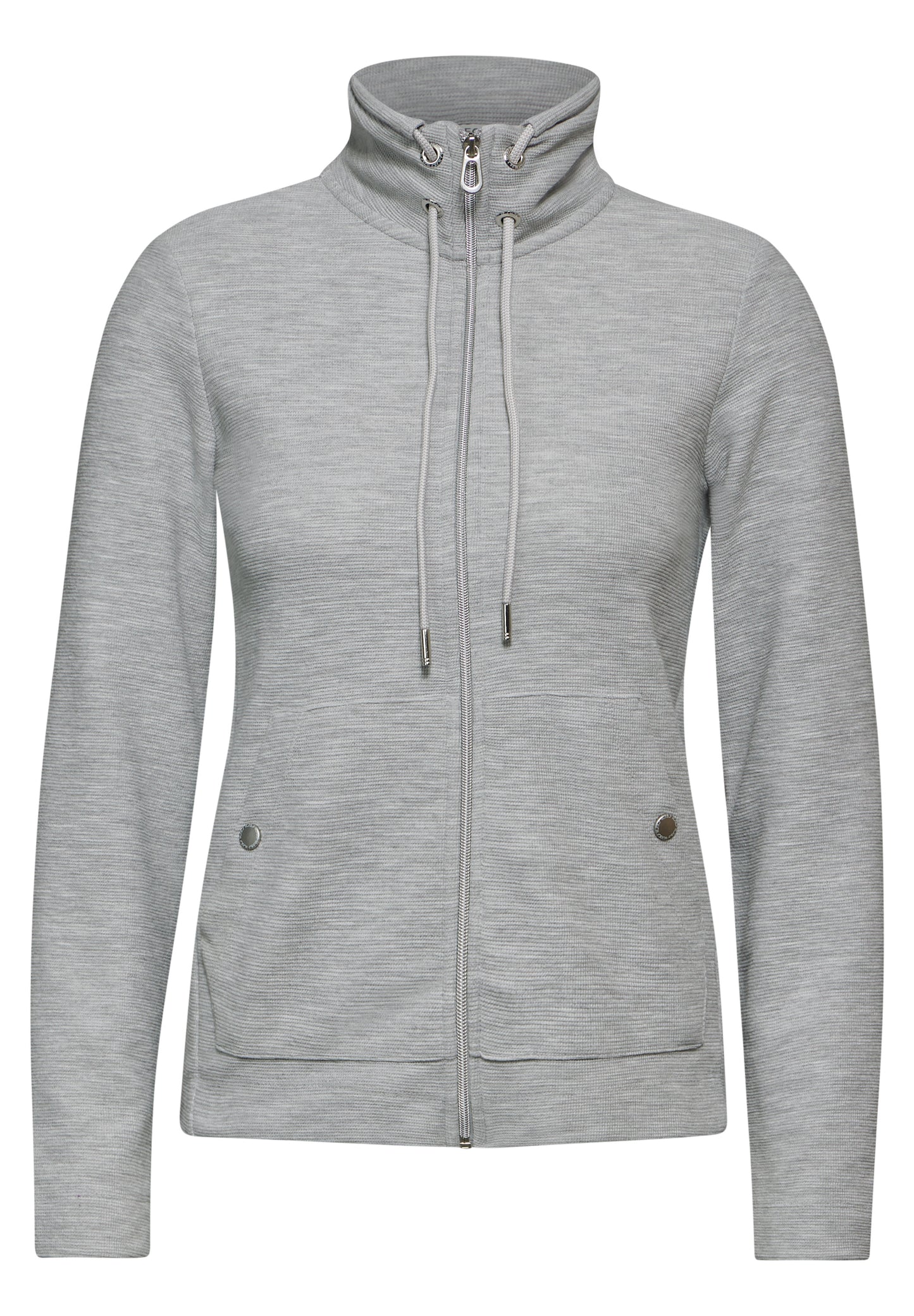 CECIL Leichte Sweatjacke - Farbe: chalk grey melange