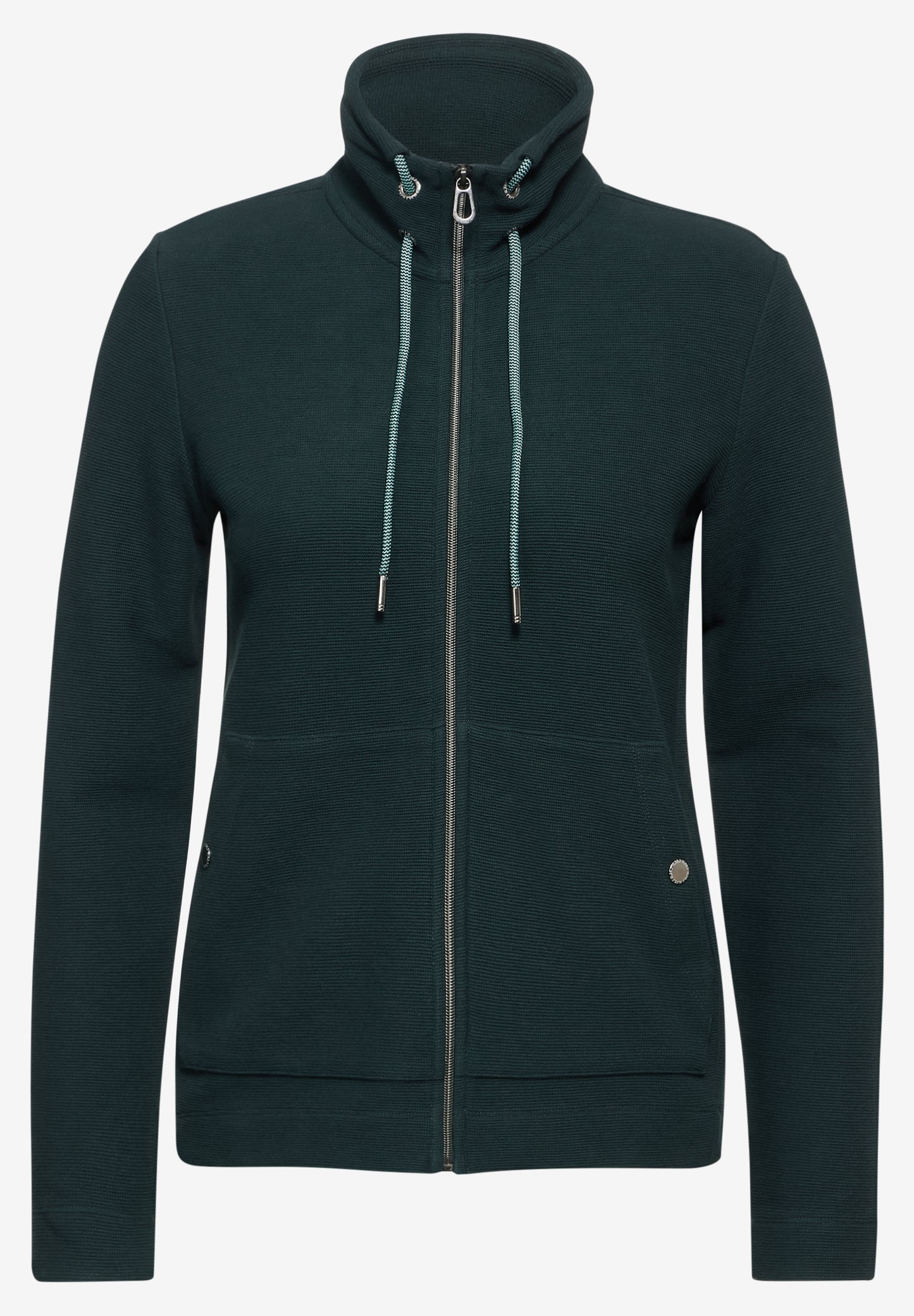 CECIL Leichte Sweatjacke - fir green