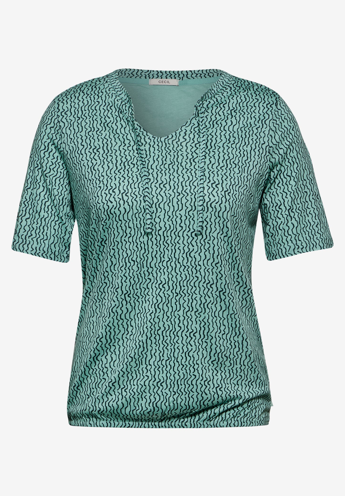 CECIL Tunikashirt mit Print - adriatic green