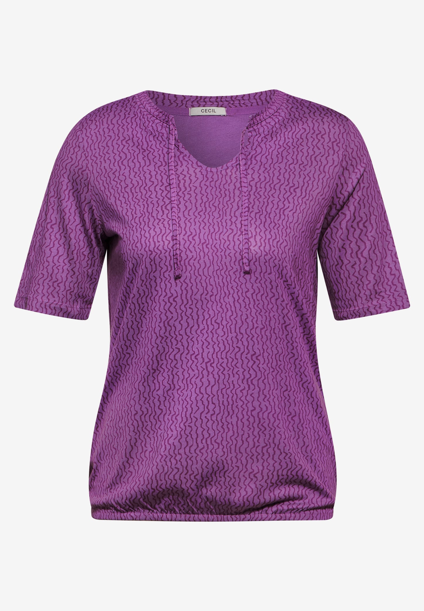 CECIL Tunikashirt mit Print - iced violet