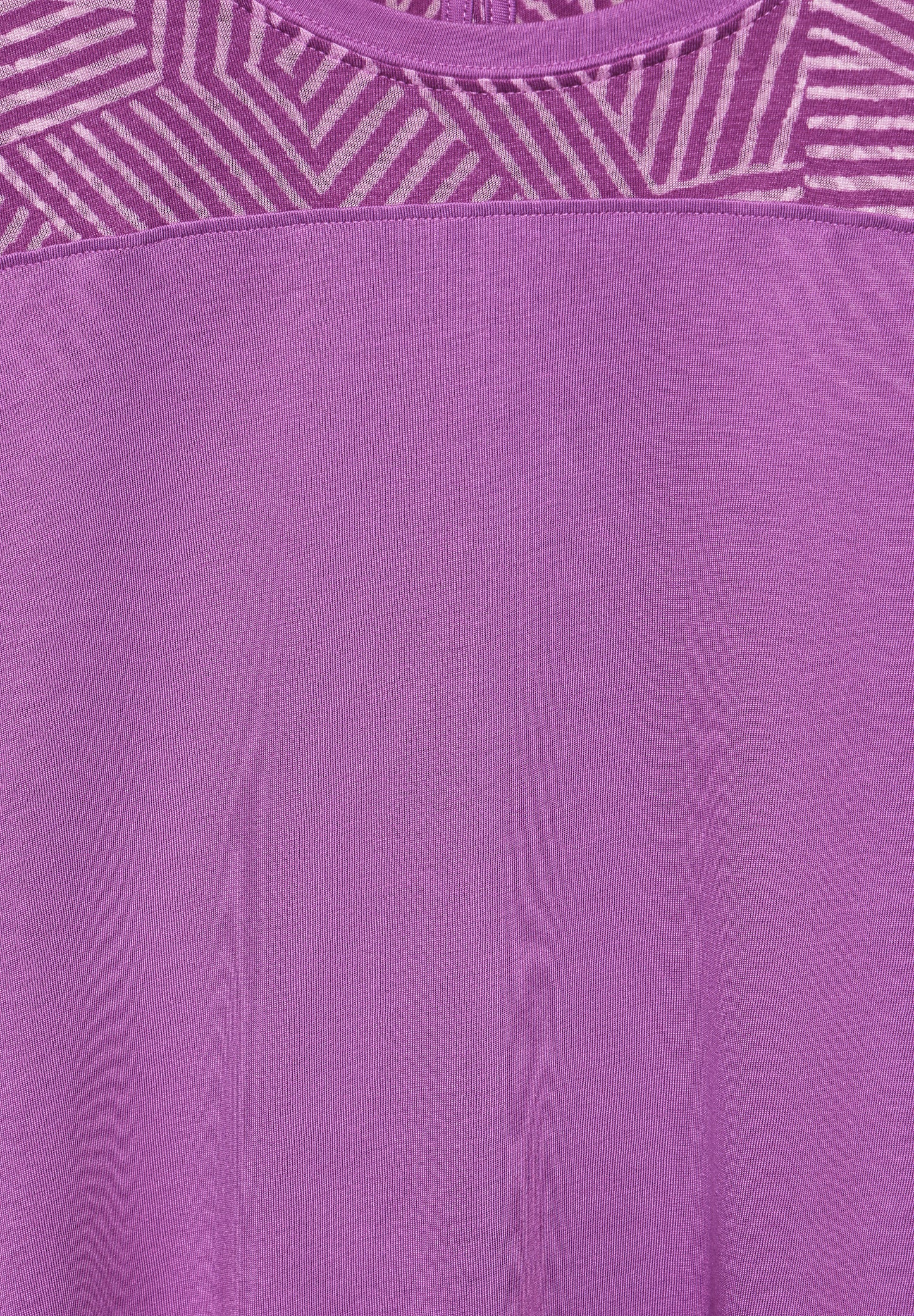 CECIL Burn-Out T-Shirt - iced violet