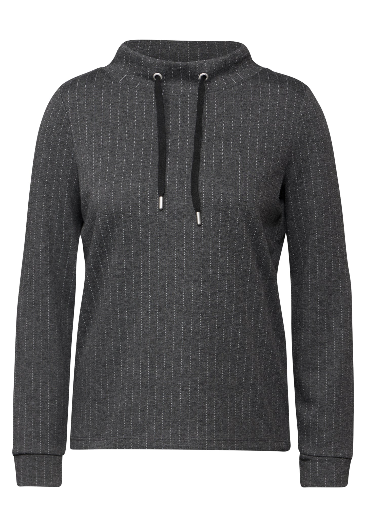 CECIL Shirt im Nadelstreifen-Look - Farbe: dark grey melange