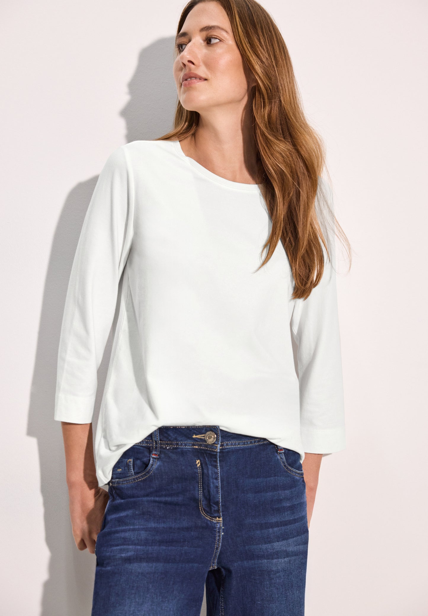 CECIL Basic Shirt - Farbe: vanilla white