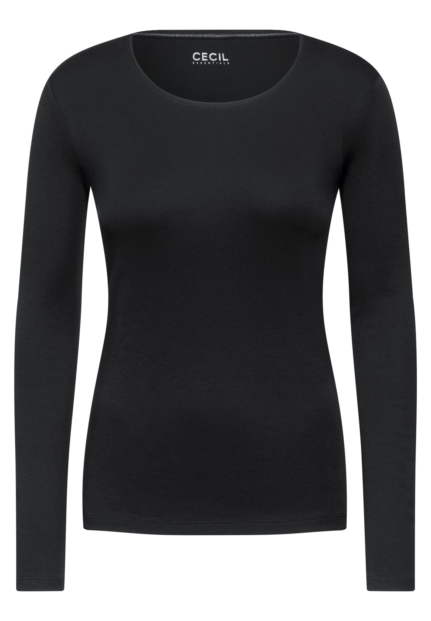 CECIL Damen Shirt mit Rundhals – Farbe: schwarz