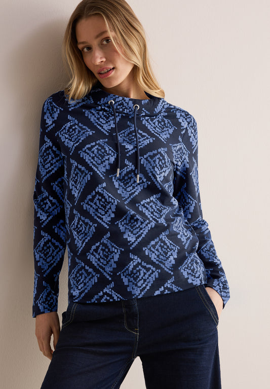 CECIL Bedrucktes Shirt - Farbe: universal blue