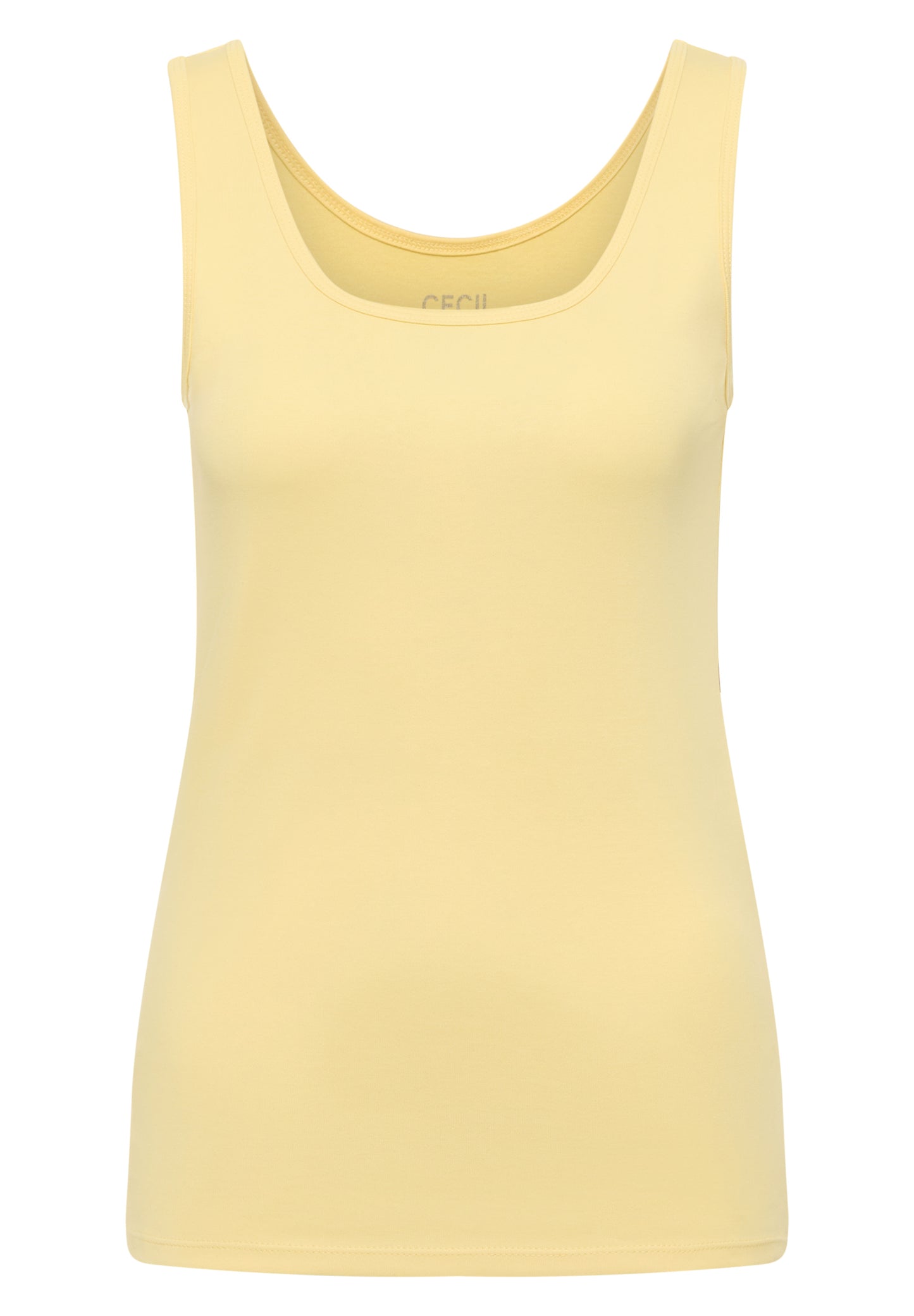 CECIL - Basic Top aus reiner Baumwolle - Farbe: buttermilk yellow