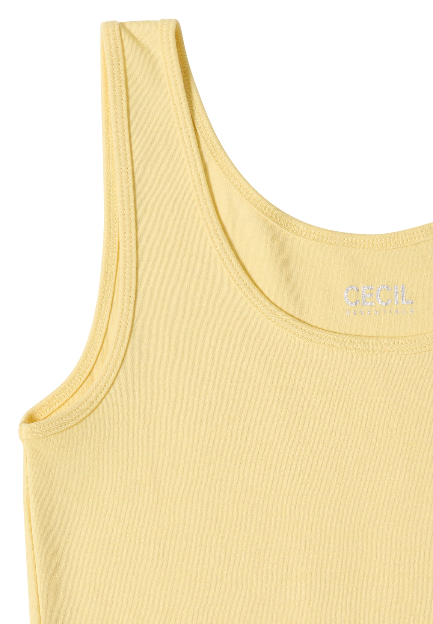 CECIL - Basic Top aus reiner Baumwolle - Farbe: buttermilk yellow