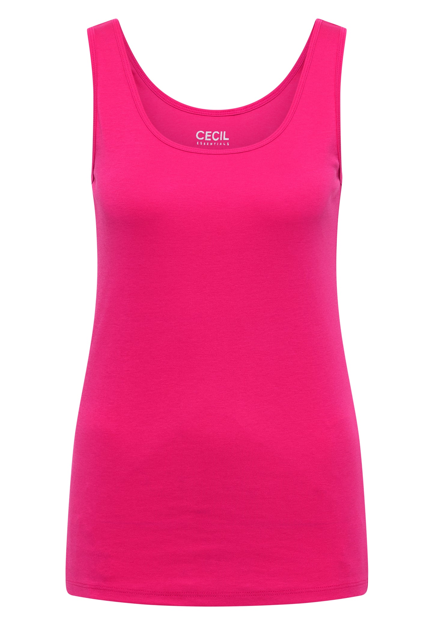 CECIL - Basic Top mit Rundhals aus Baumwolle - Farbe: beetroot pink