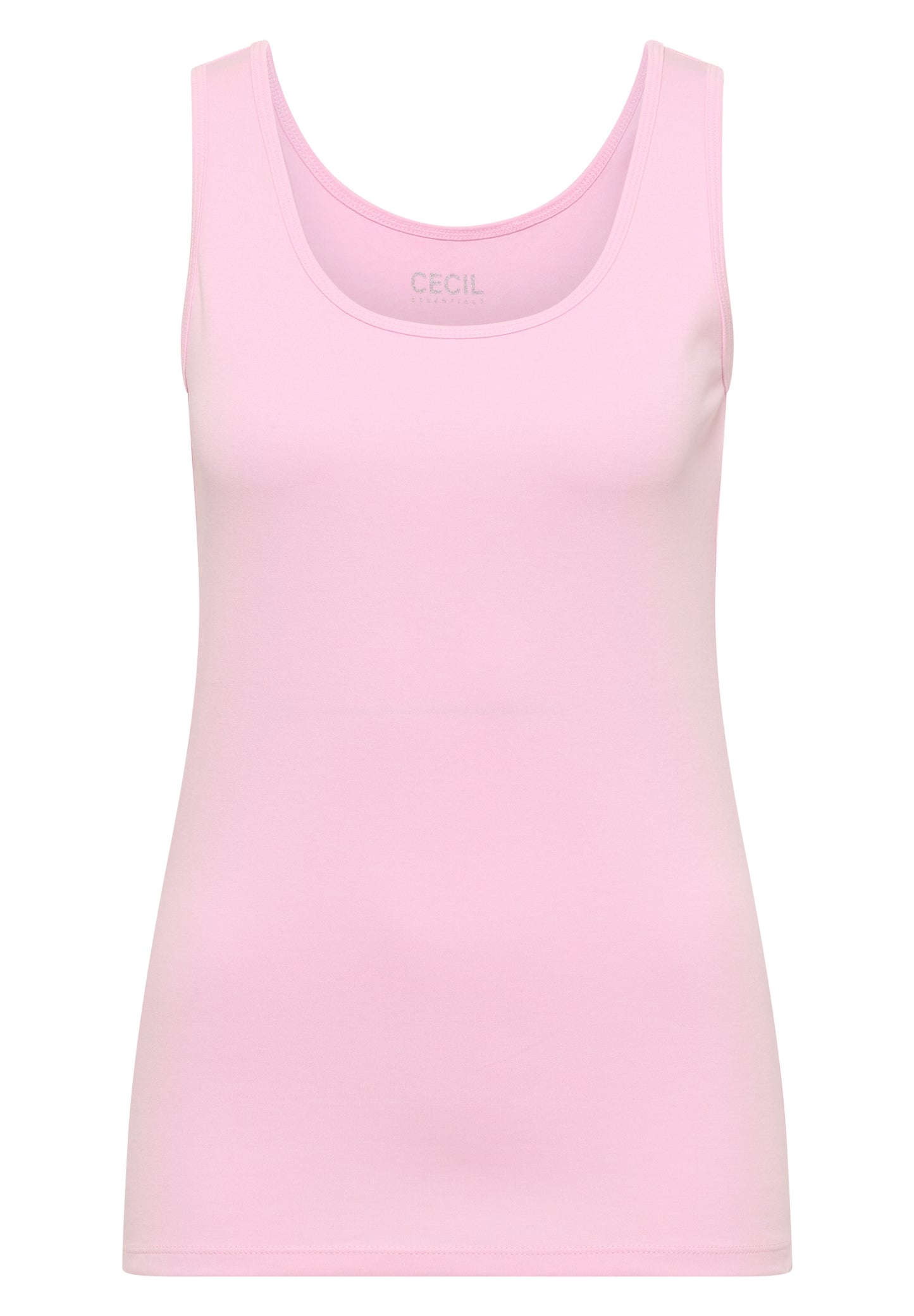 CECIL - Basic Top mit Rundhals aus Baumwolle - Farbe: Rosa
