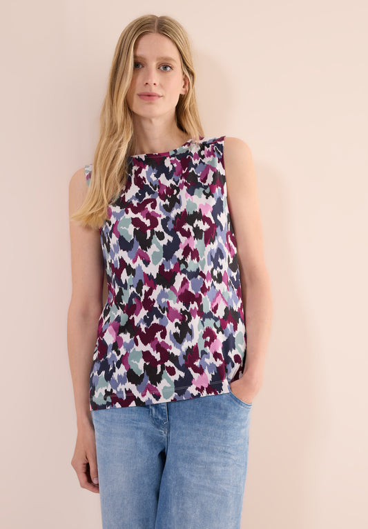 CECIL Gemustertes Top - Farbe: vanilla white