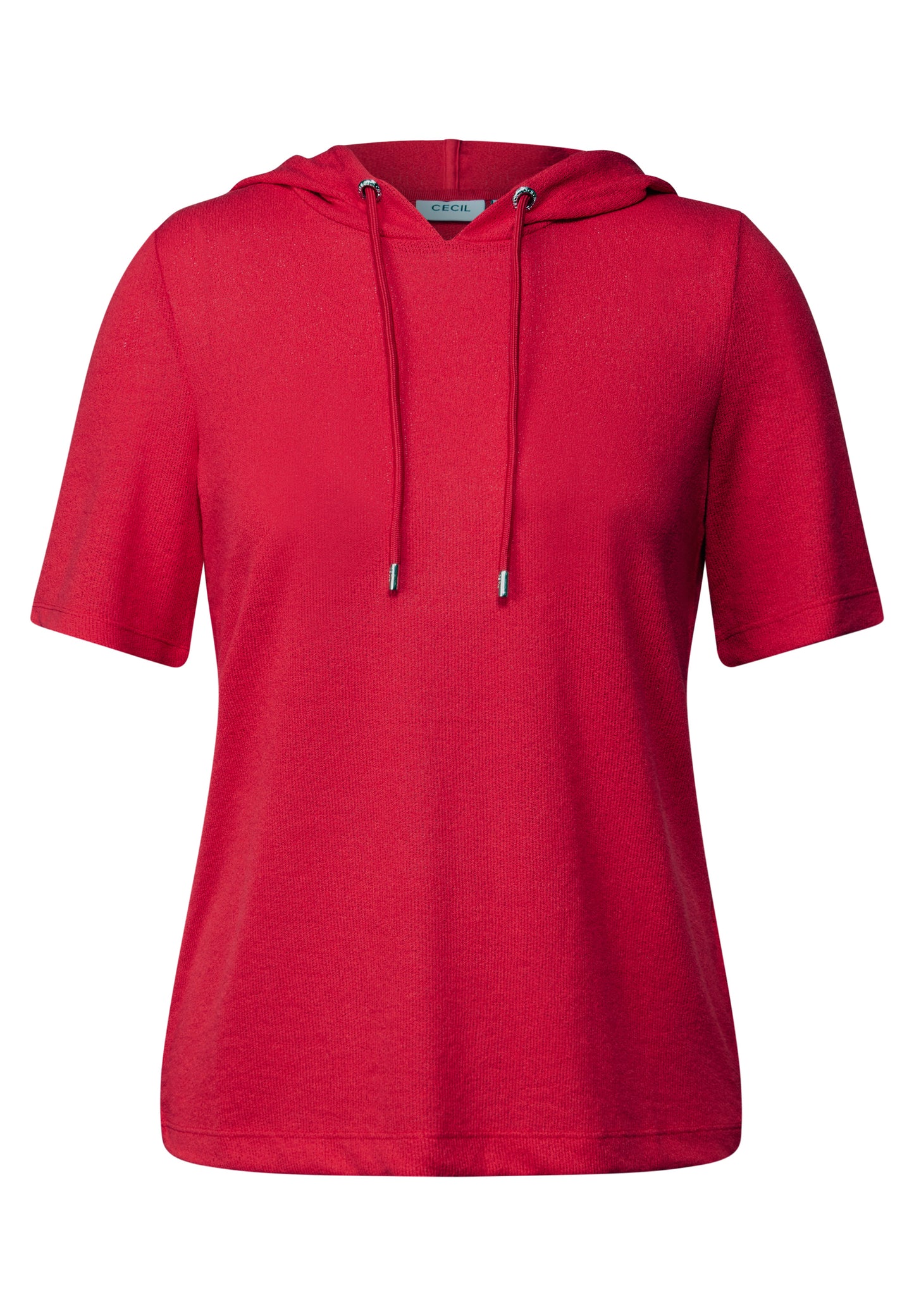 CECIL Crepe Hoodie-Shirt - Farbe: glazed apple red