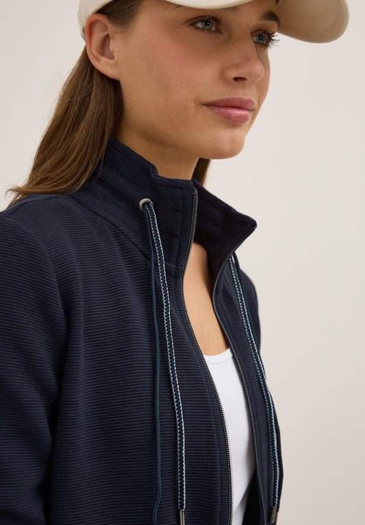 CECIL Leichte Ottoman Jacke - Farbe: urban dark blue