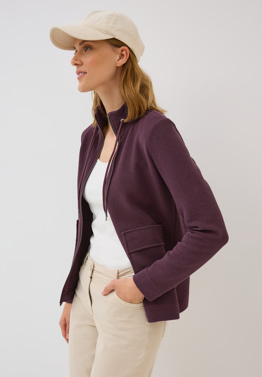 CECIL Leichte Ottoman Jacke - Farbe: mulberry red