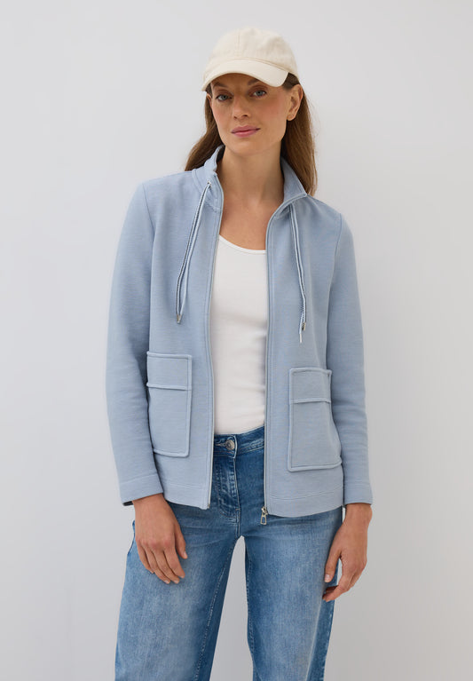 CECIL Leichte Ottoman Jacke - Farbe: mountain blue