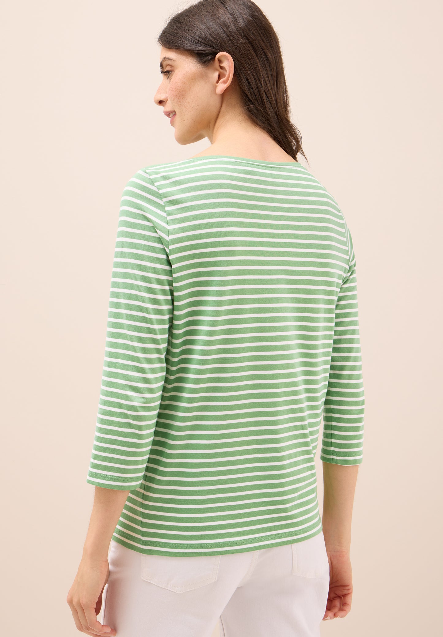 CECIL Gestreiftes Shirt - Farbe: fennel green