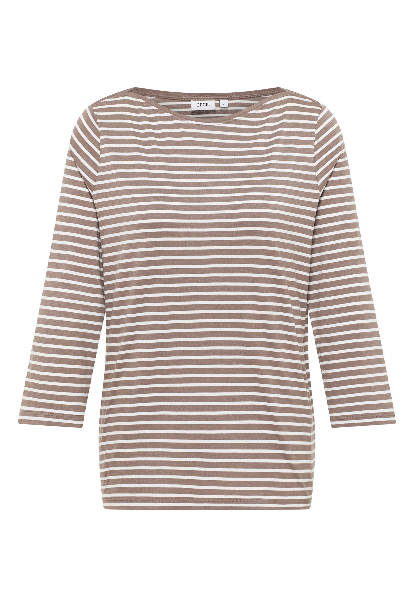 CECIL Gestreiftes Shirt - Farbe: cocoa taupe