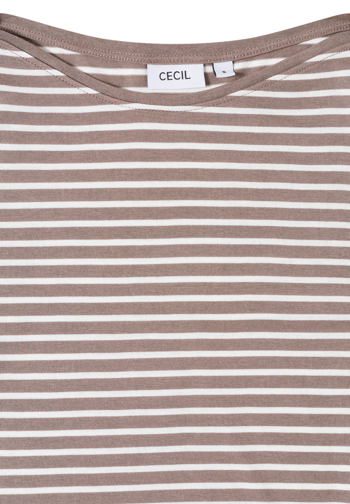 CECIL Gestreiftes Shirt - Farbe: cocoa taupe