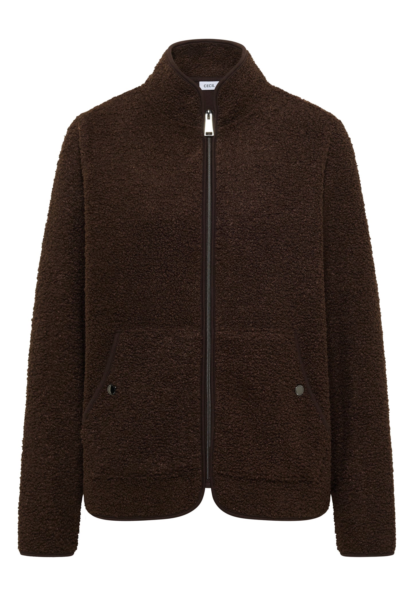 CECIL - Softe Jacke mit Zipper - Farbe: macchiato brown