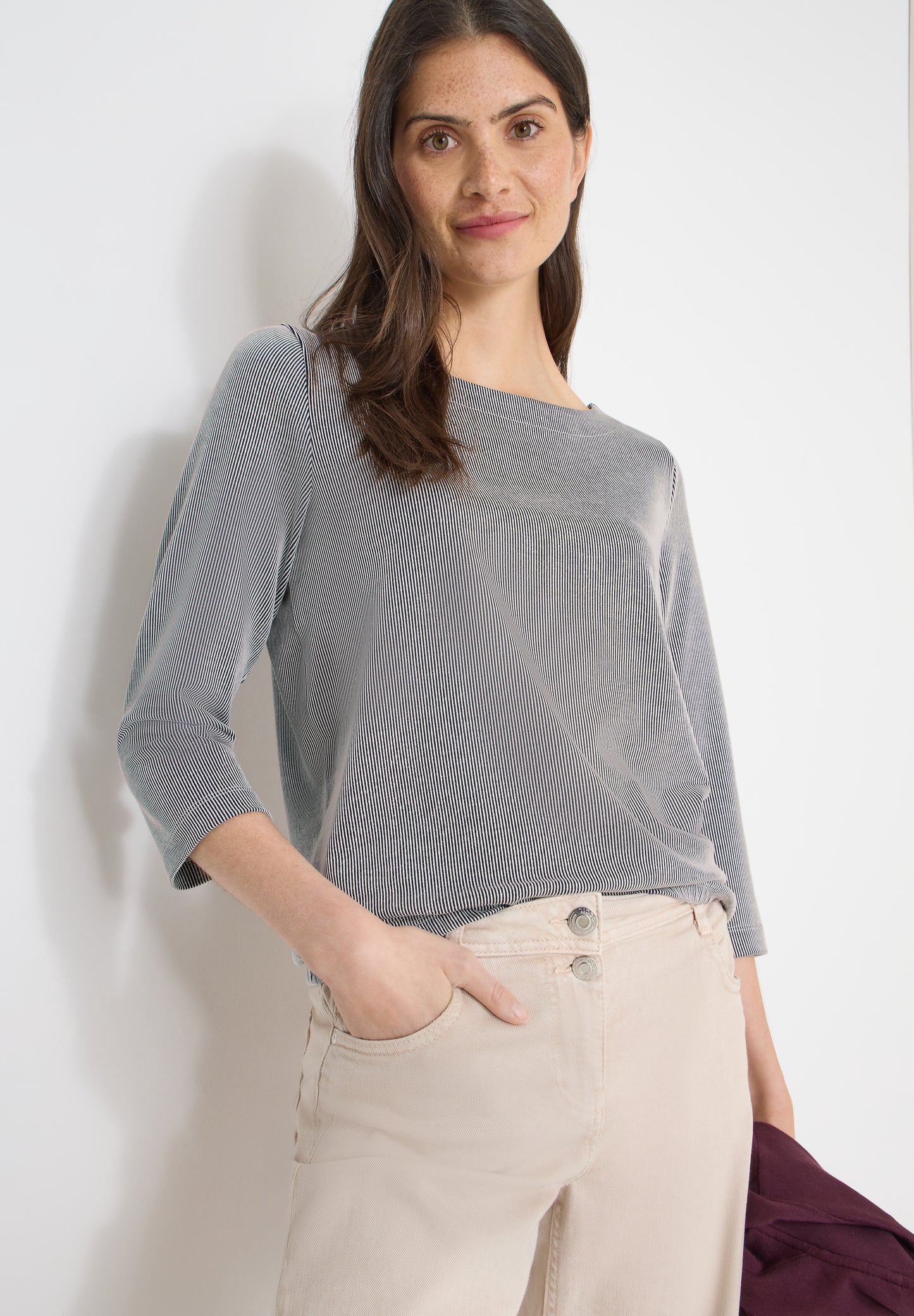 CECIL - Gestreiftes Shirt - Farbe: universal blue