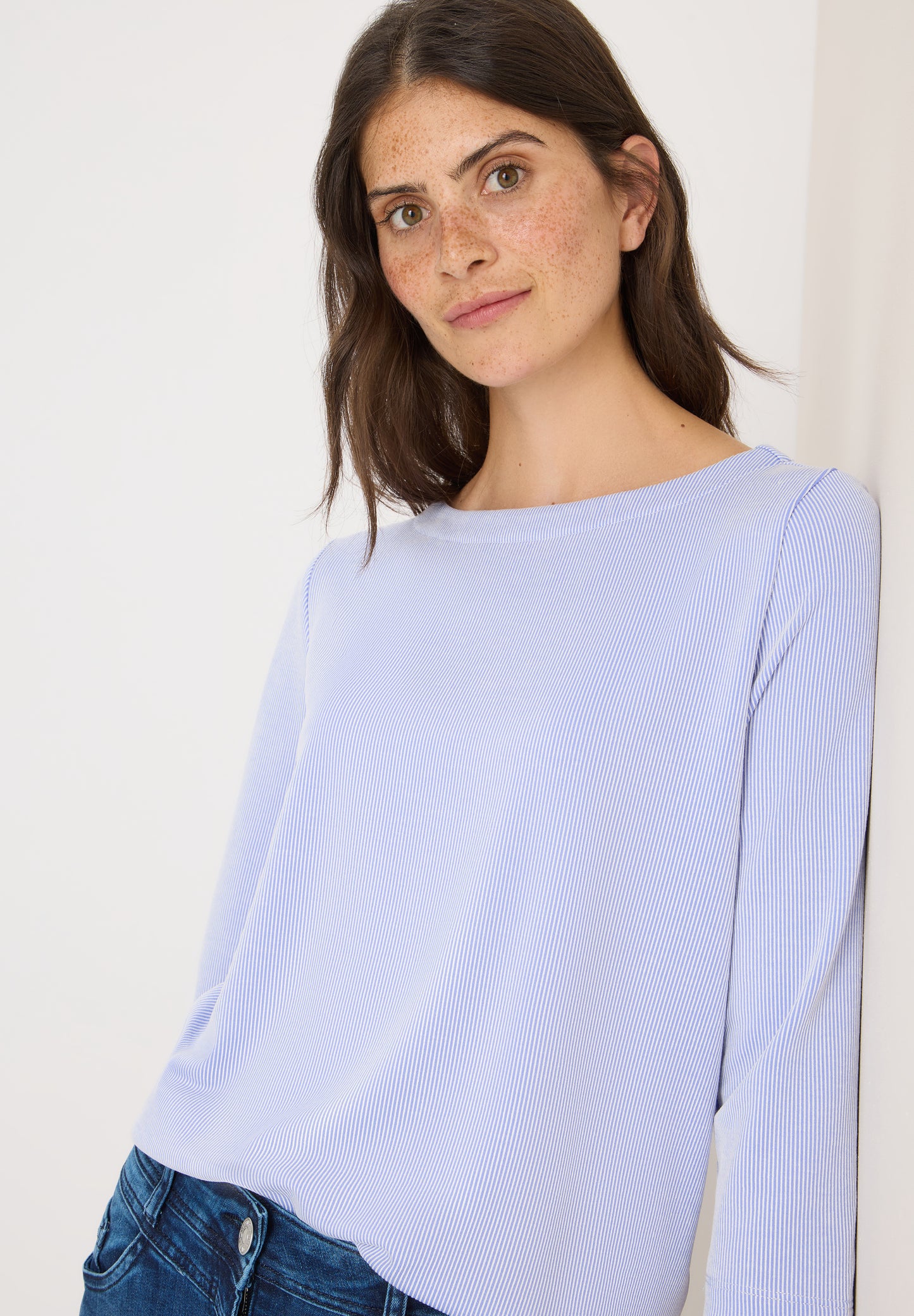 CECIL Gestreiftes Shirt - Farbe: mountain river blue