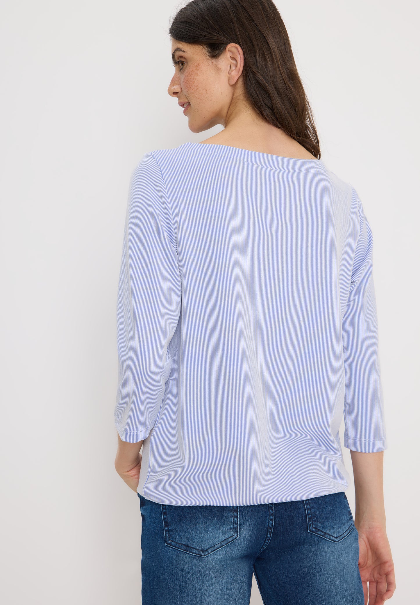 CECIL Gestreiftes Shirt - Farbe: mountain river blue