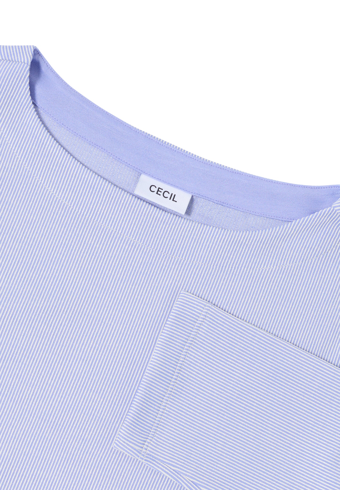 CECIL Gestreiftes Shirt - Farbe: mountain river blue
