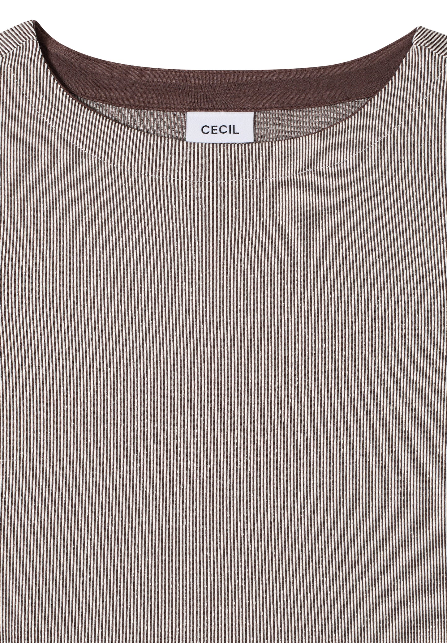 CECIL - Gestreiftes Shirt - Farbe: macchiato brown