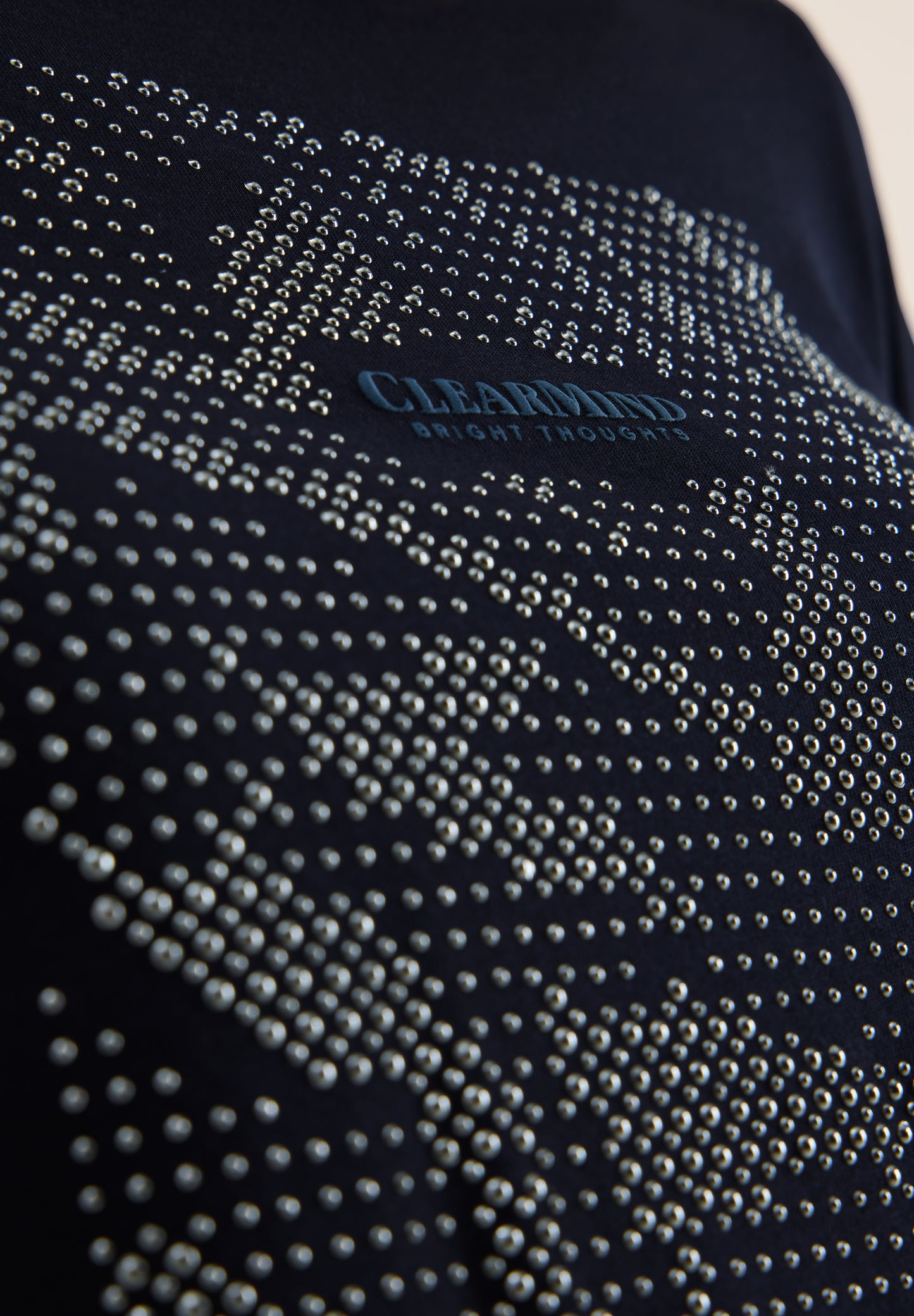 CECIL Shirt mit Schmucksteinen - Farbe: urban dark blue