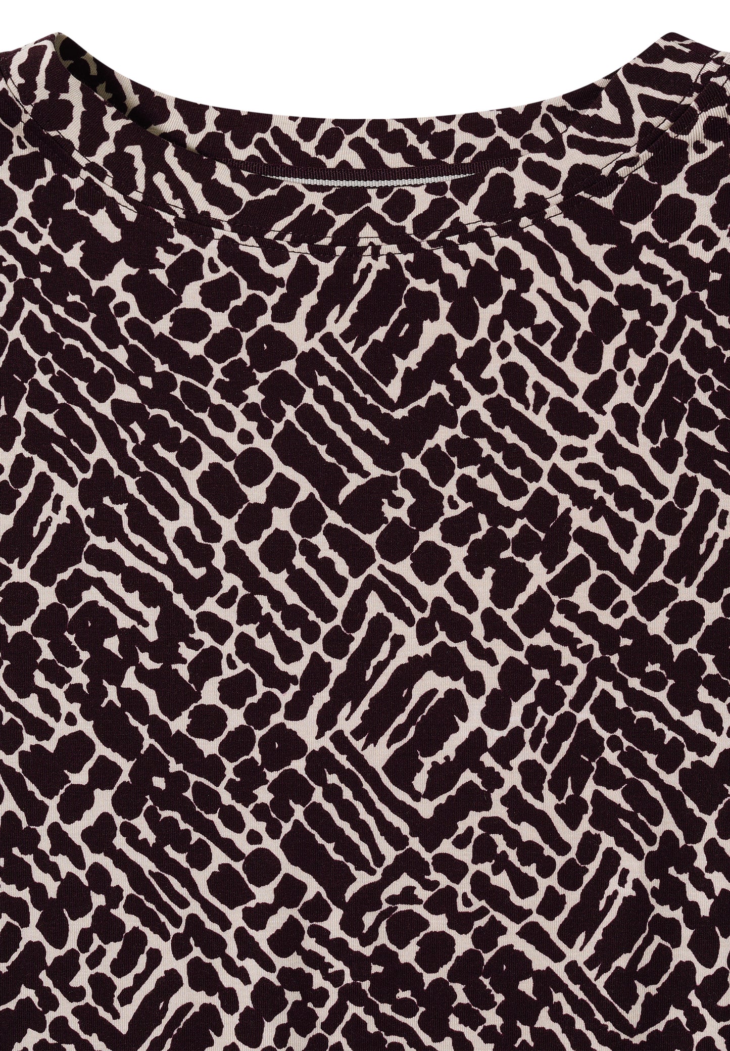 CECIL Shirt mit Minimal Print - Farbe: eggplant red