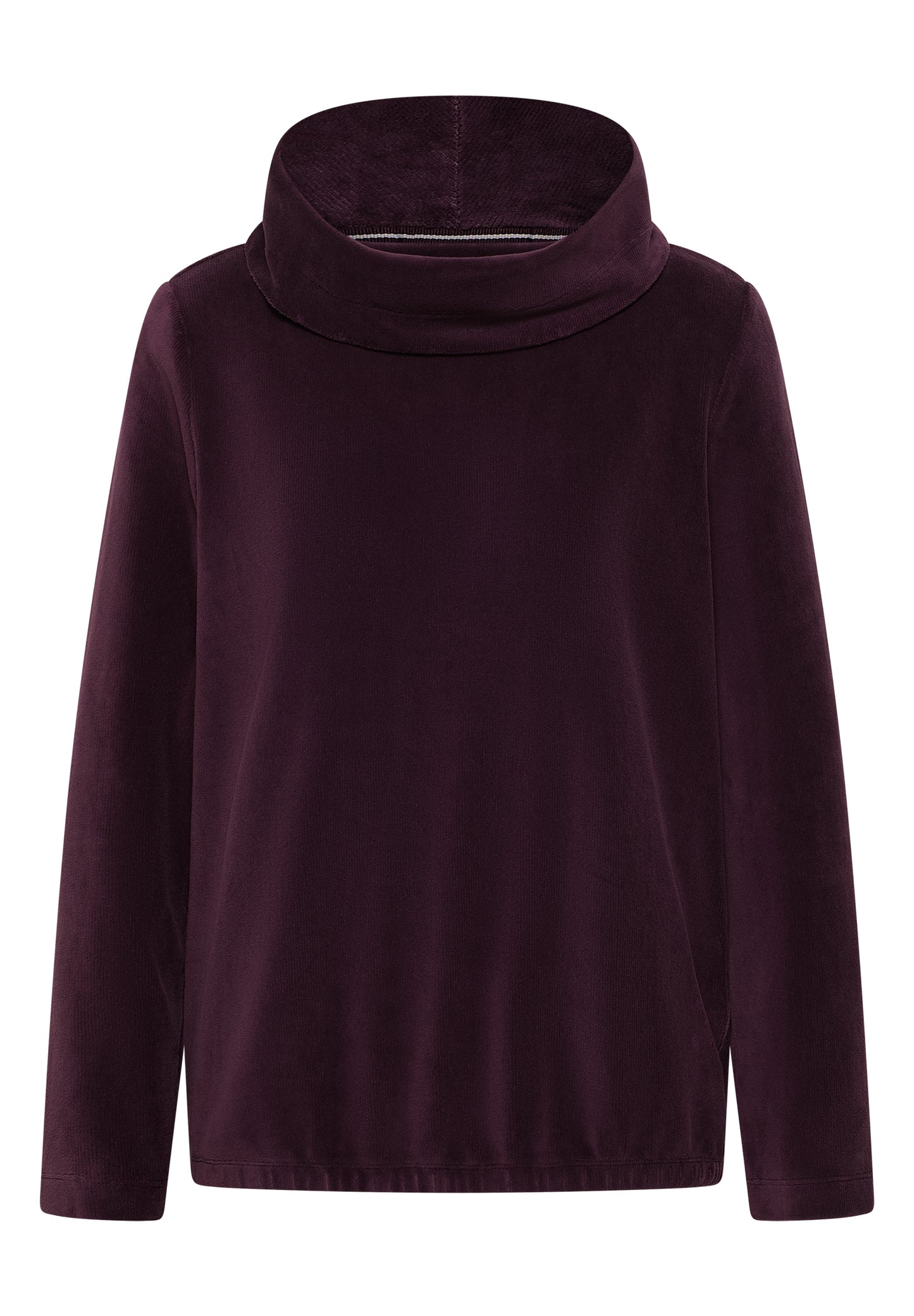 CECIL Cord Shirt mit großem Kragen - Farbe: eggplant red