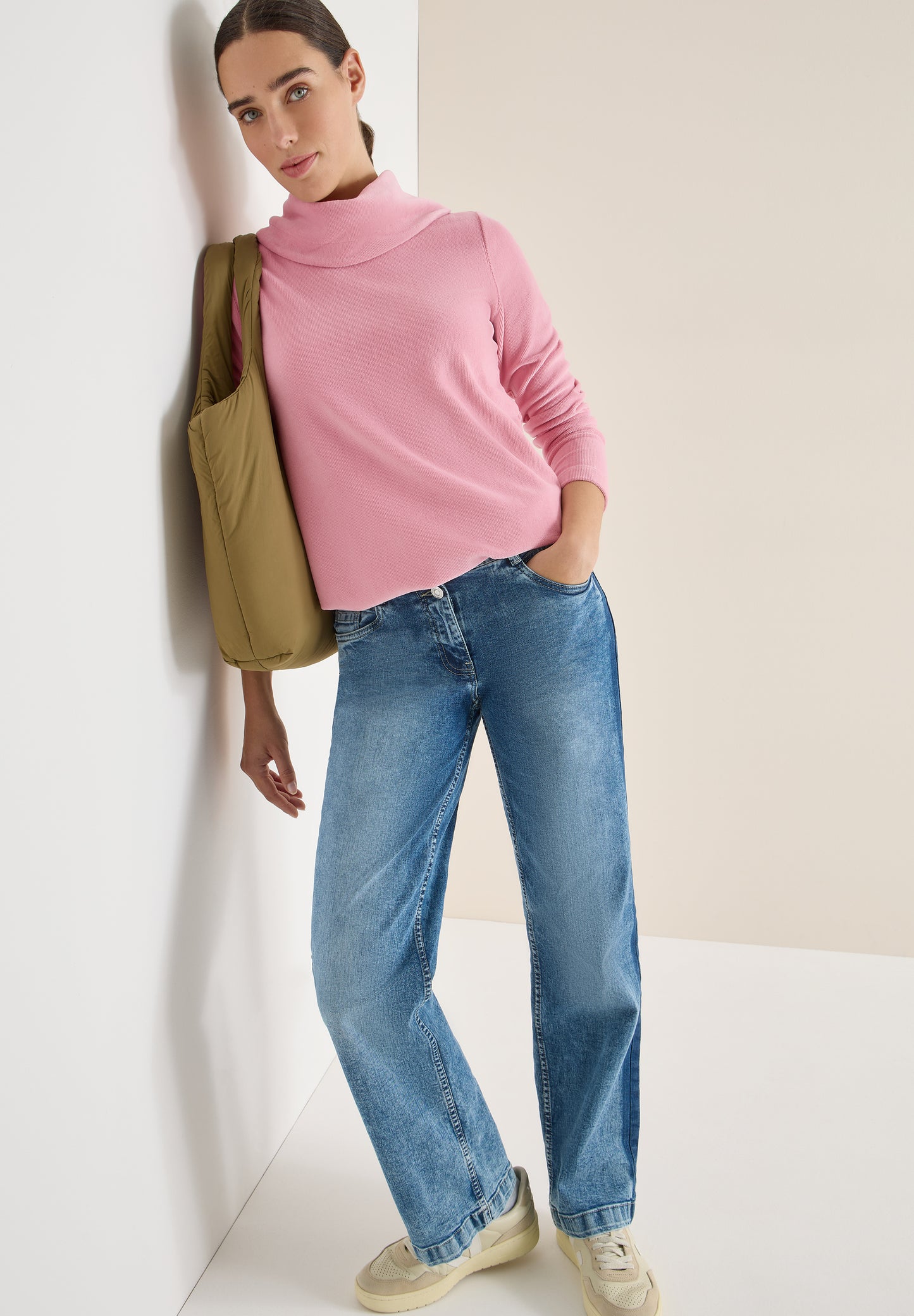 CECIL Cord Shirt mit großem Kragen - Farbe: blossom corduroy
