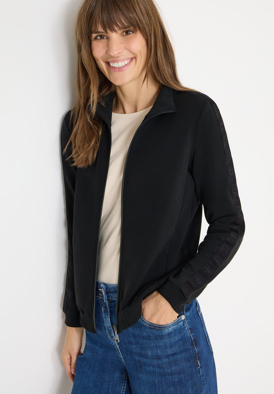 CECIL Softe Jacke mit Tapedetail - Farbe: Black