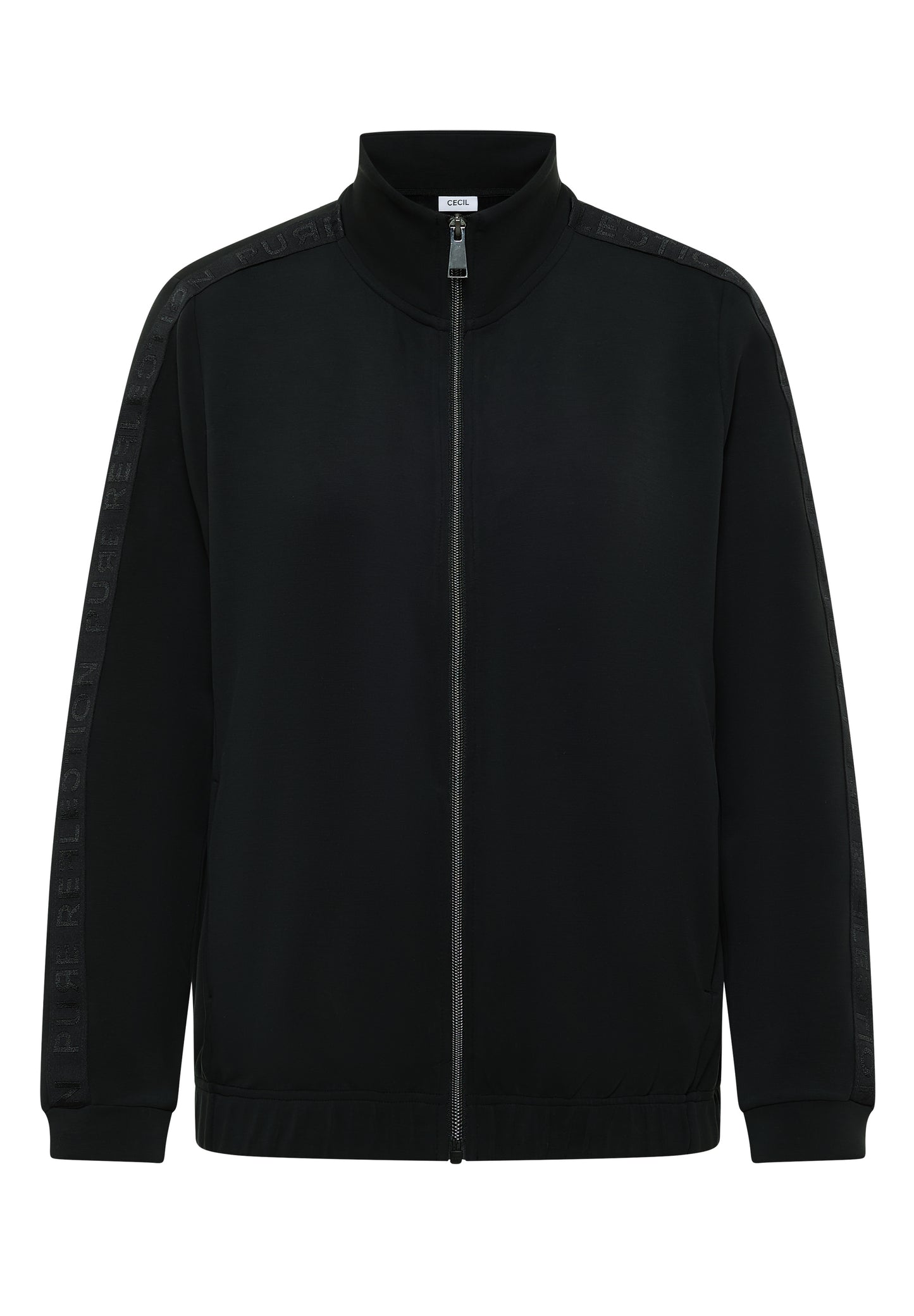 CECIL Softe Jacke mit Tapedetail - Farbe: Black