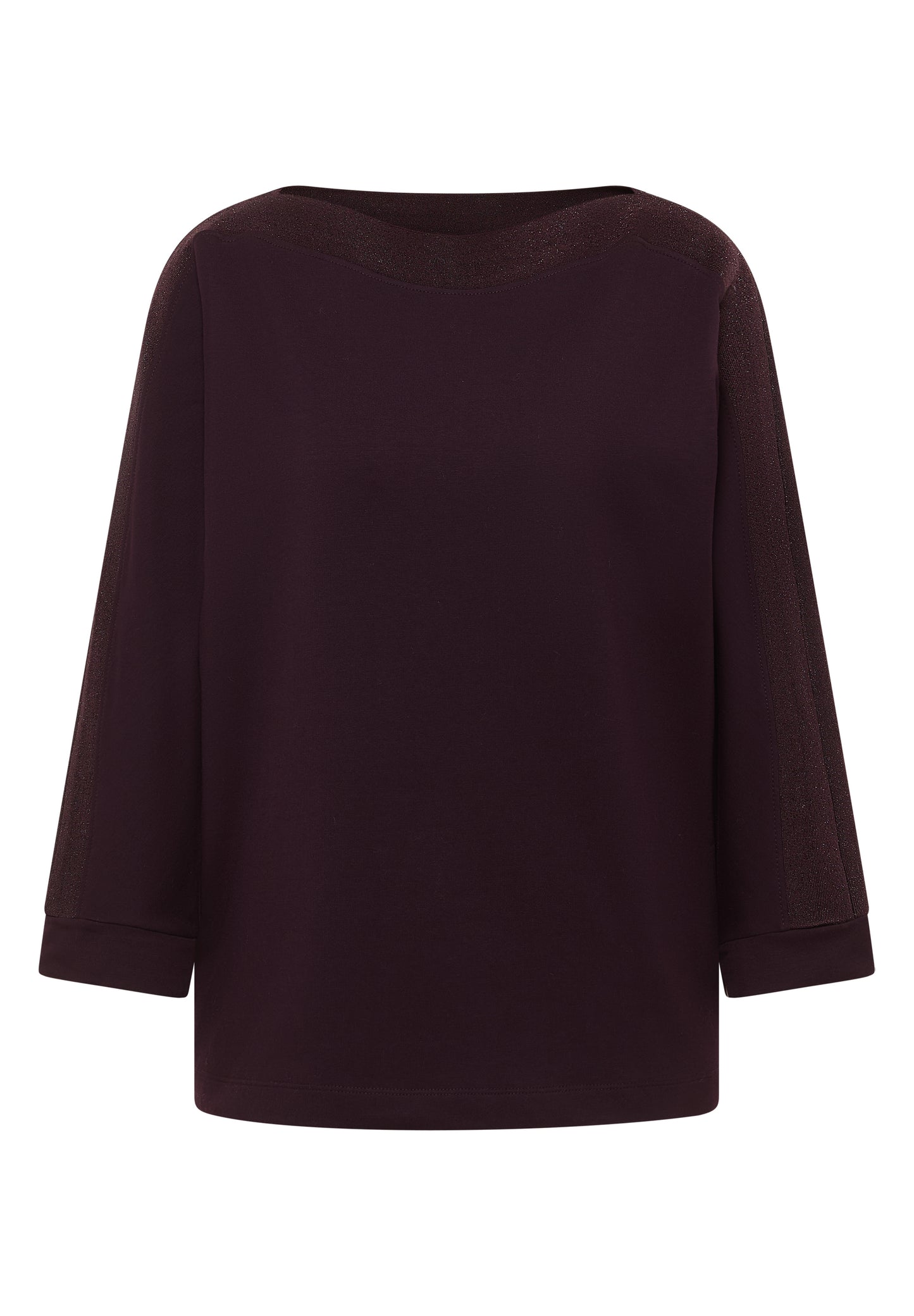 CECIL - Batwing Shirt mit Tape - Farbe: eggplant red