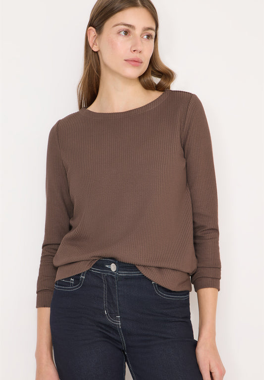 CECIL - Strukturshirt - Farbe: urban taupe