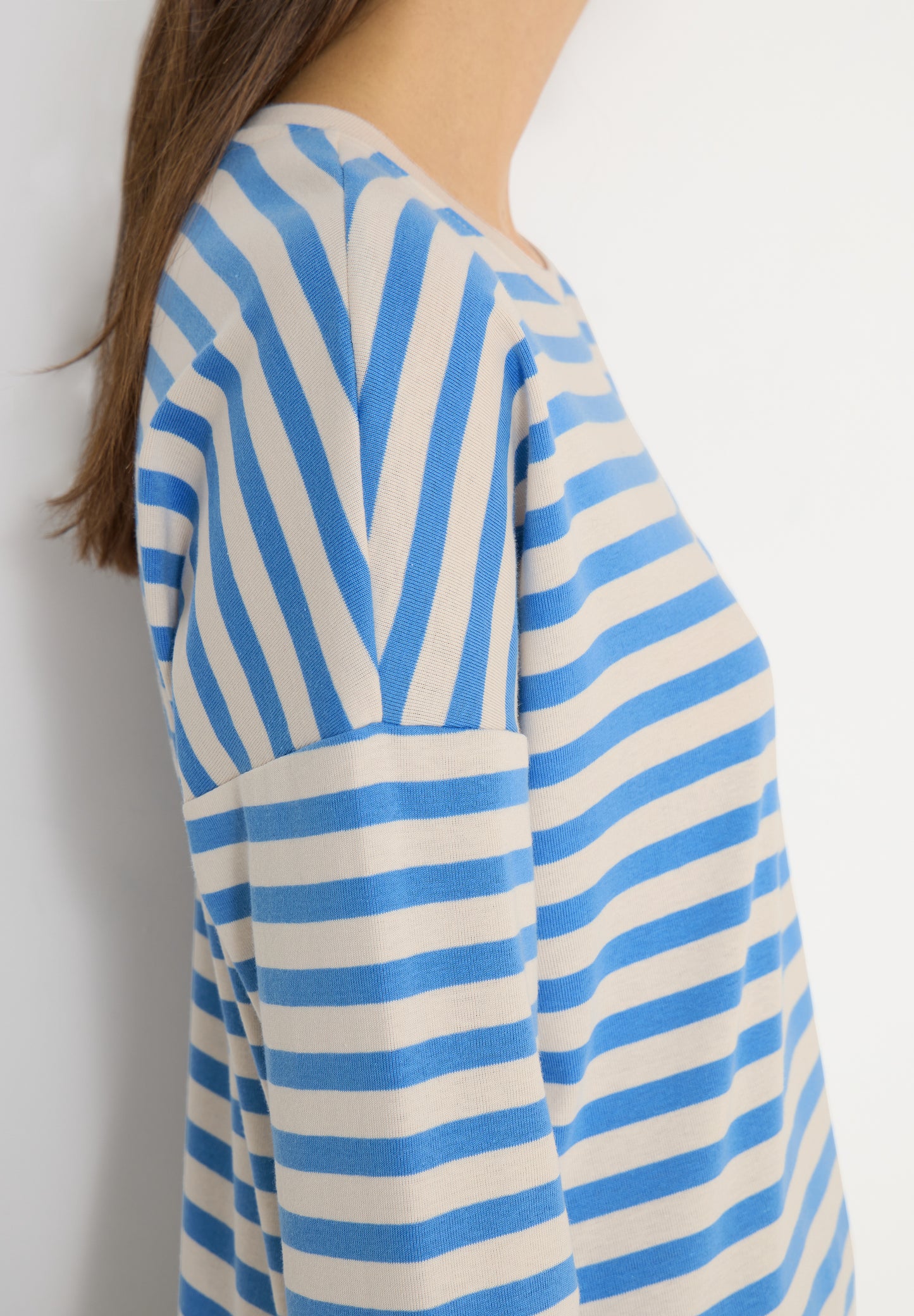 CECIL - Gestreiftes Shirt - Farbe: fountain blue