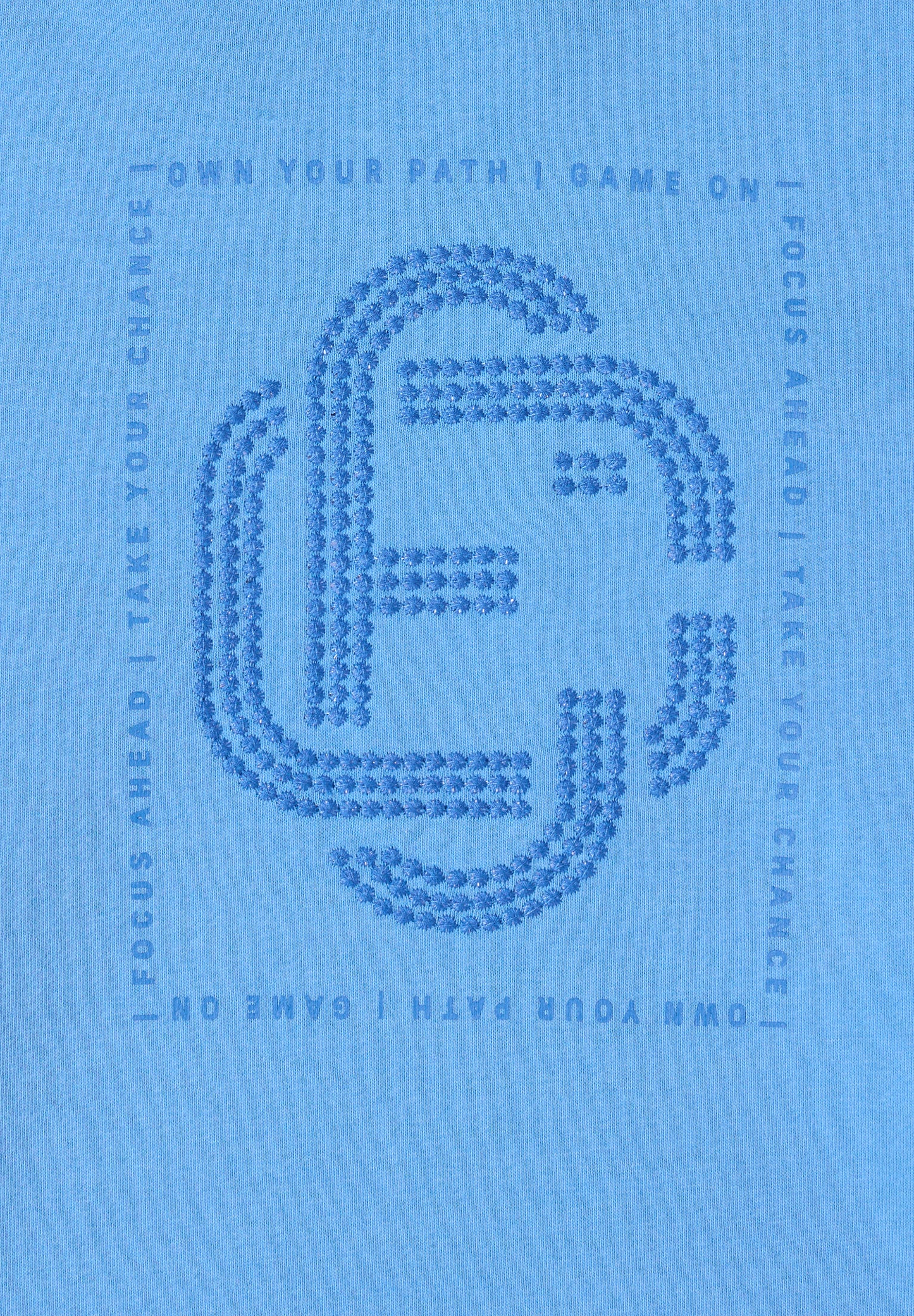 CECIL - Hoodie mit Schmucksteinen - Farbe: fountain blue