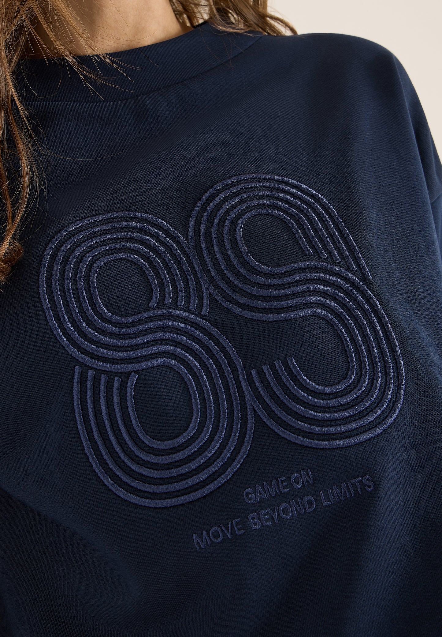 CECIL - Shirt mit Stickerei - Farbe: universal blue