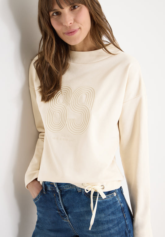 CECIL - Shirt mit Stickerei - Farbe: pearl beige