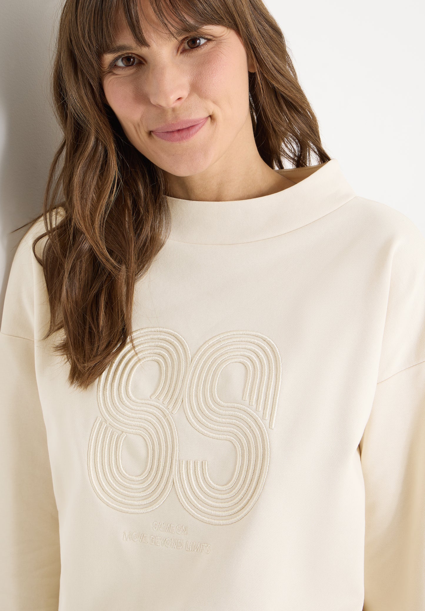 CECIL - Shirt mit Stickerei - Farbe: pearl beige