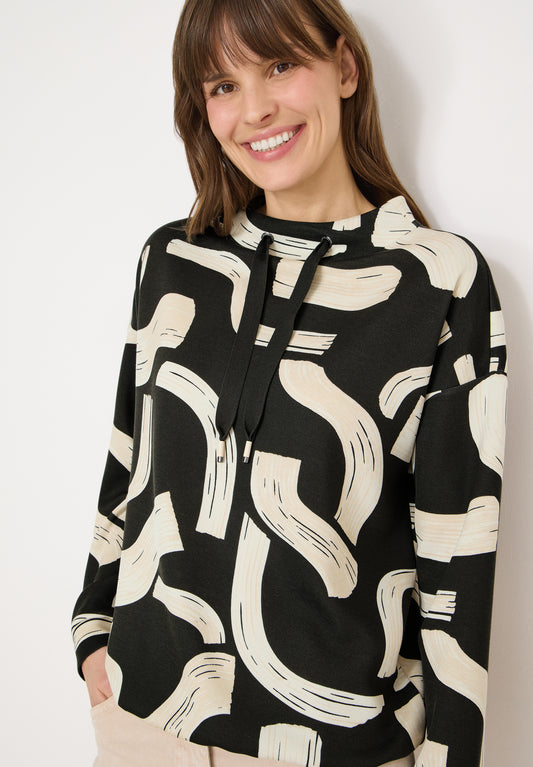 CECIL - Gemustertes Shirt - Farbe: raw khaki