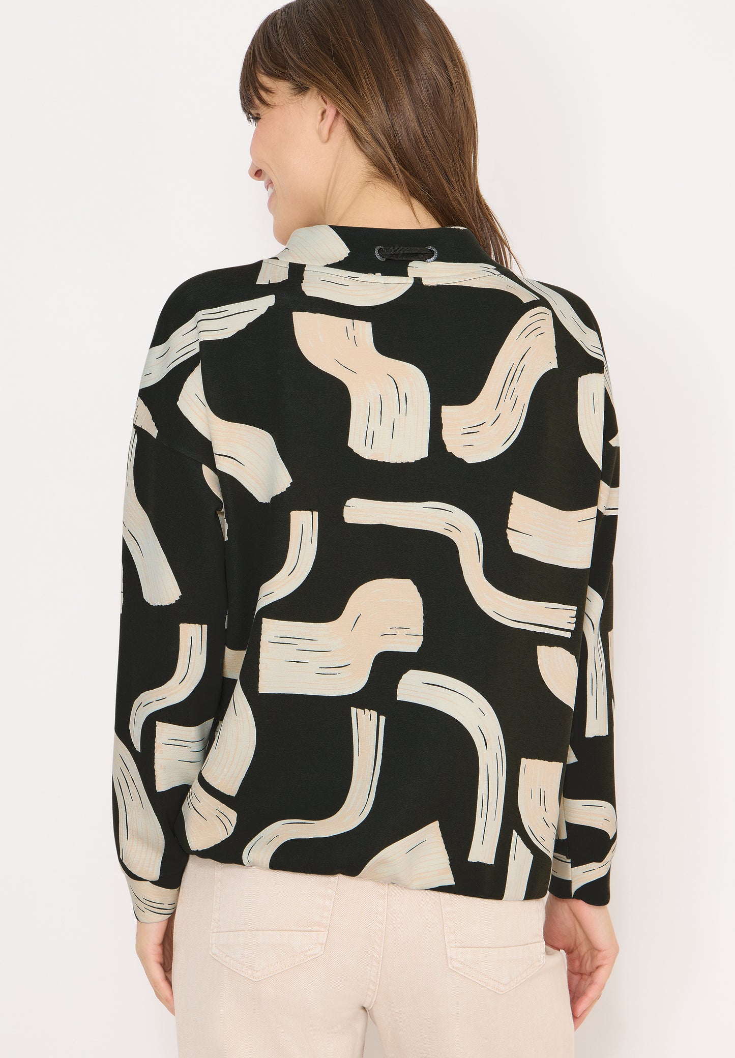 CECIL - Gemustertes Shirt - Farbe: raw khaki