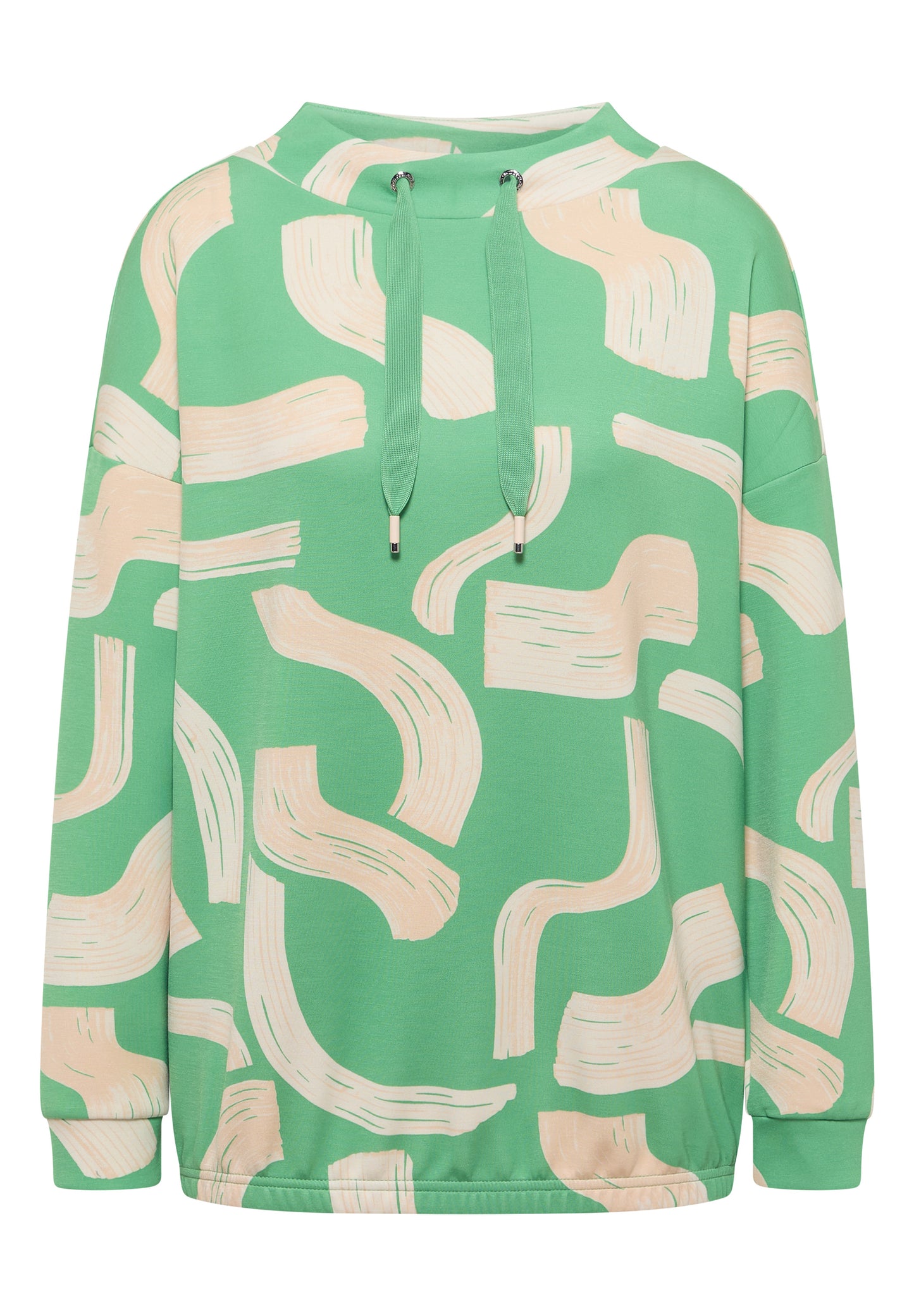 CECIL - Gemustertes Shirt - Farbe: dark bamboo green