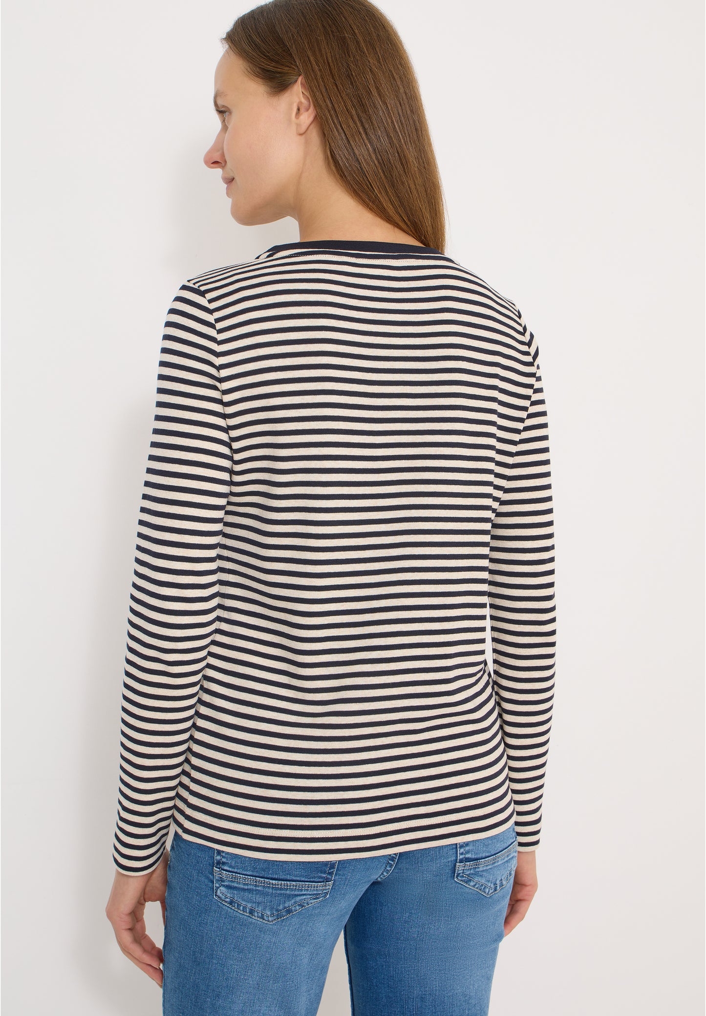 CECIL - Gestreiftes Shirt - Farbe: universal blue