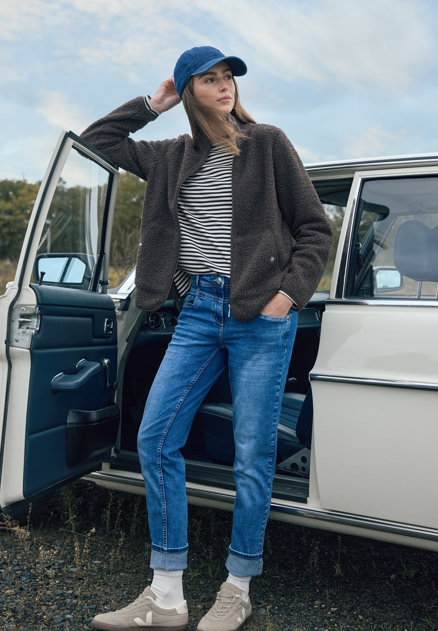 CECIL - Gestreiftes Shirt - Farbe: universal blue