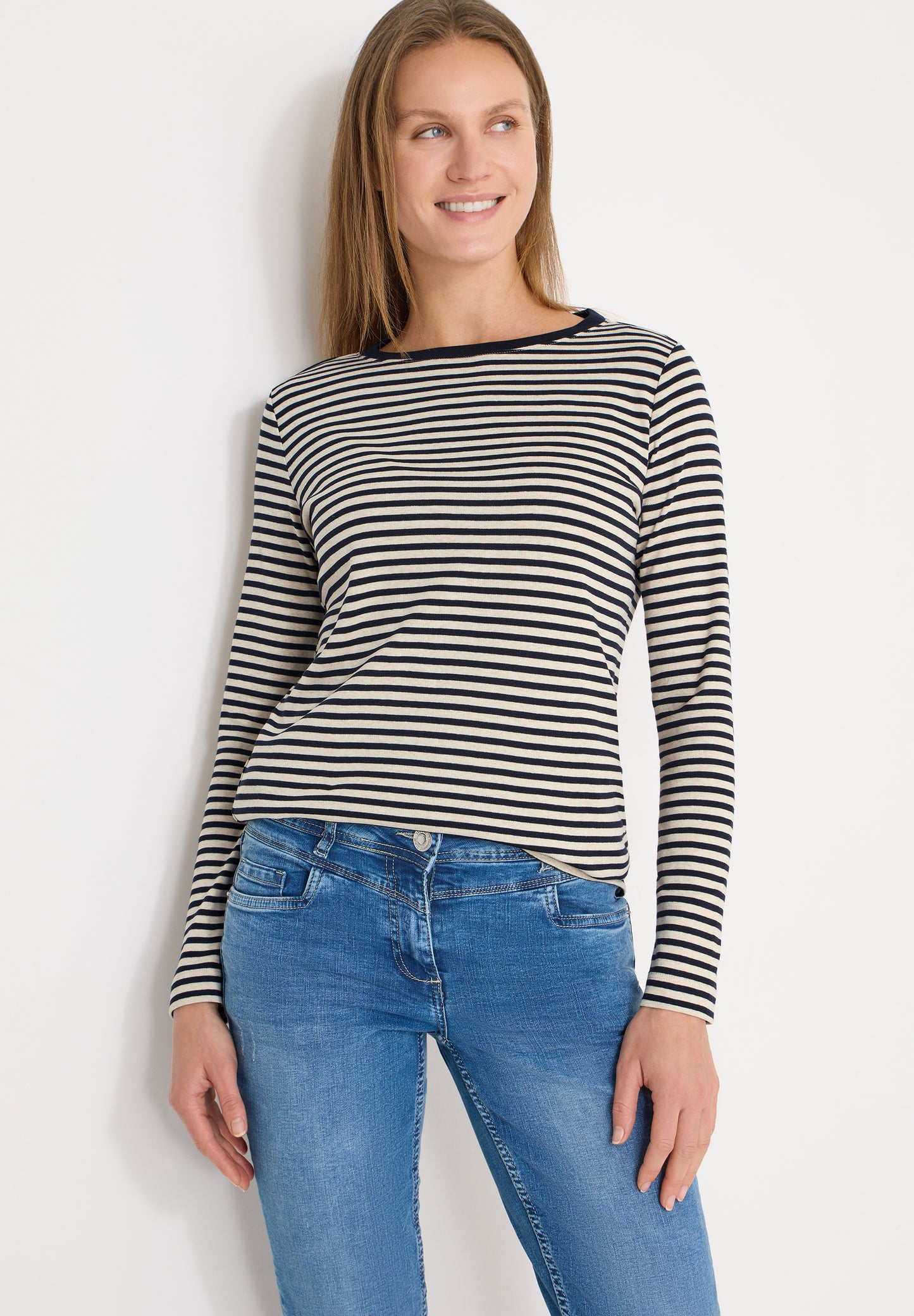 CECIL - Gestreiftes Shirt - Farbe: universal blue