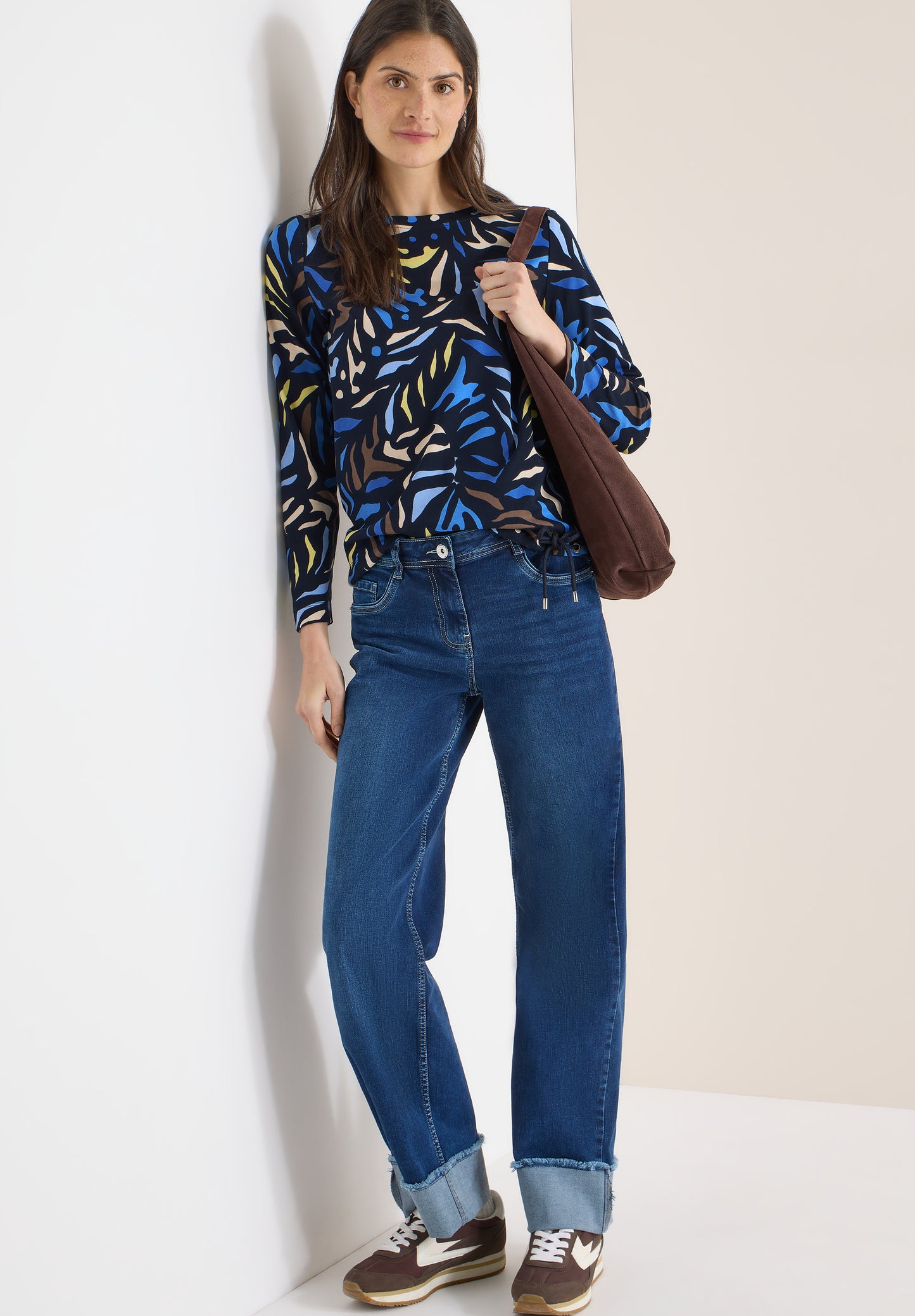 CECIL - Gemustertes Shirt - Farbe: universal blue