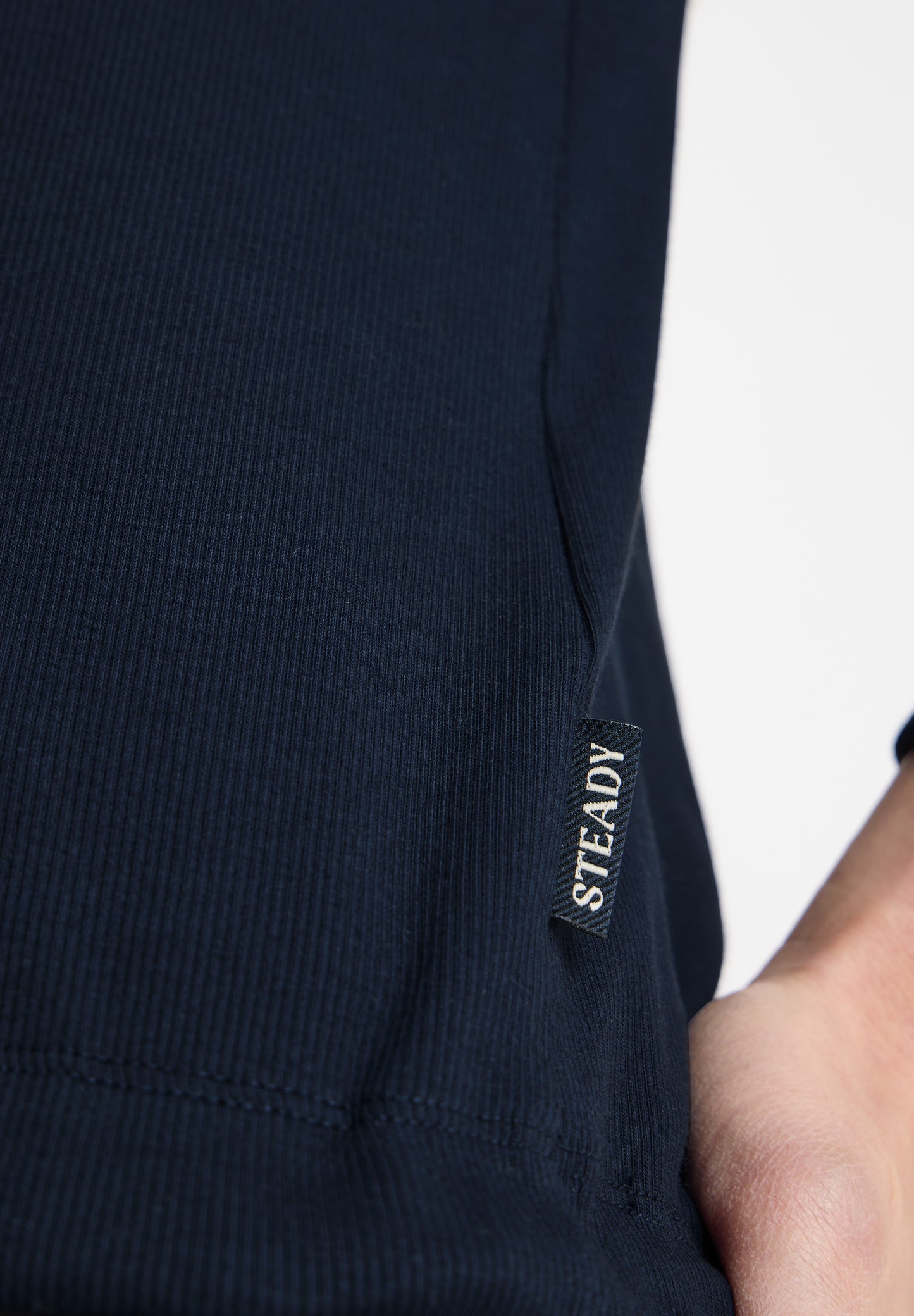 CECIL - Hoodie in Rippstruktur - Farbe: universal blue