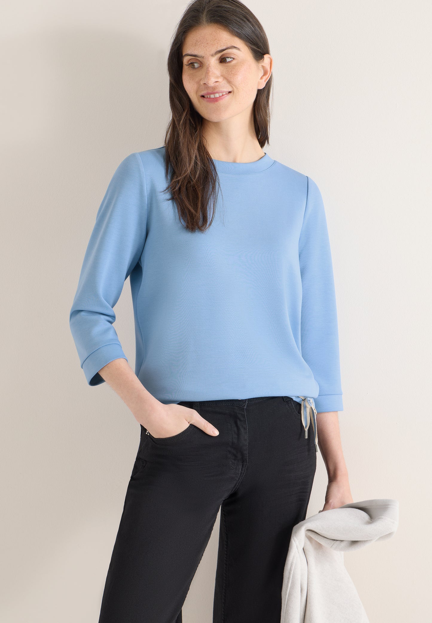 CECIL - Soft Touch Shirt - Farbe: Blau 324663