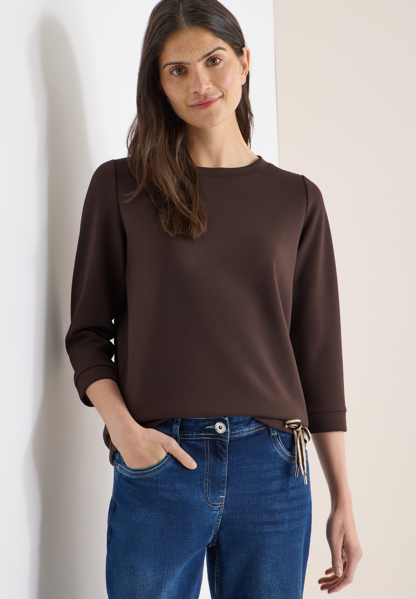 CECIL - Soft Touch Shirt - Farbe: macchiato brown
